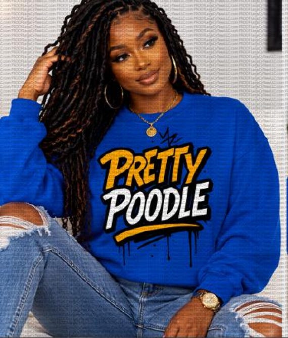 Pretty Poodle III / Available in Tee, Crewneck, Hoodie, Tank, Long Sleeve