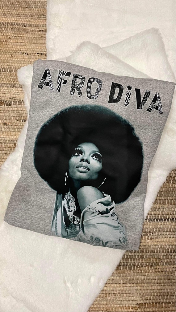Afro Diva / Available in Tee, Crewneck, Hoodie, Long Sleeve