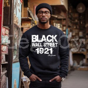 Black wall street hoodie hot sale