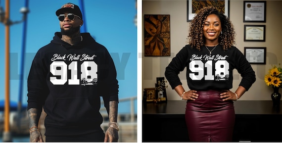 Black Wall Street 918  / Available in Tee, Crewneck, Hoodie, Tank, Long Sleeve