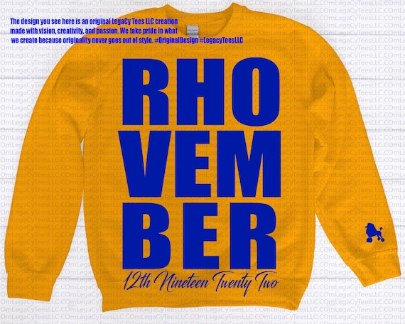 RHOVEMBER / Available in Tee, Crewneck, Tank, Long Sleeve