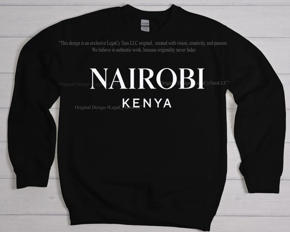 Nairobi Kenya Sweatshirt | African City Minimalist Crewneck | Travel-Inspired Statement Apparel | Global Culture Streetwear