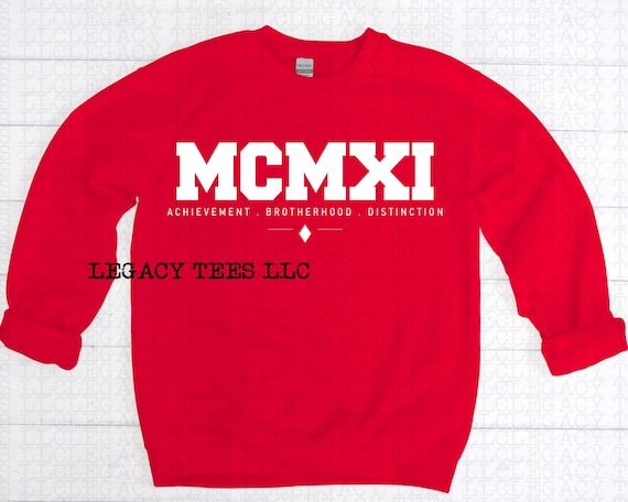 MCMXI | Kappa Inspired Roman Numeral Shirt | Nineteen Eleven | Achievement Brotherhood Distinction | Puff Print | Raised 3D Print