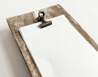 Barn Wood List Notepad, wall hanging notepad, rustic to do list, rustic notepad, wooden decor