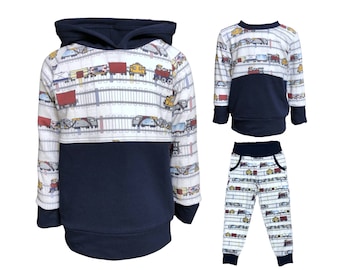 Cozy hoodie for kids, train birthday shirt boys, toddler gifts 3 year old, grow with me pants joggers, train gifts for boys, christmas gift