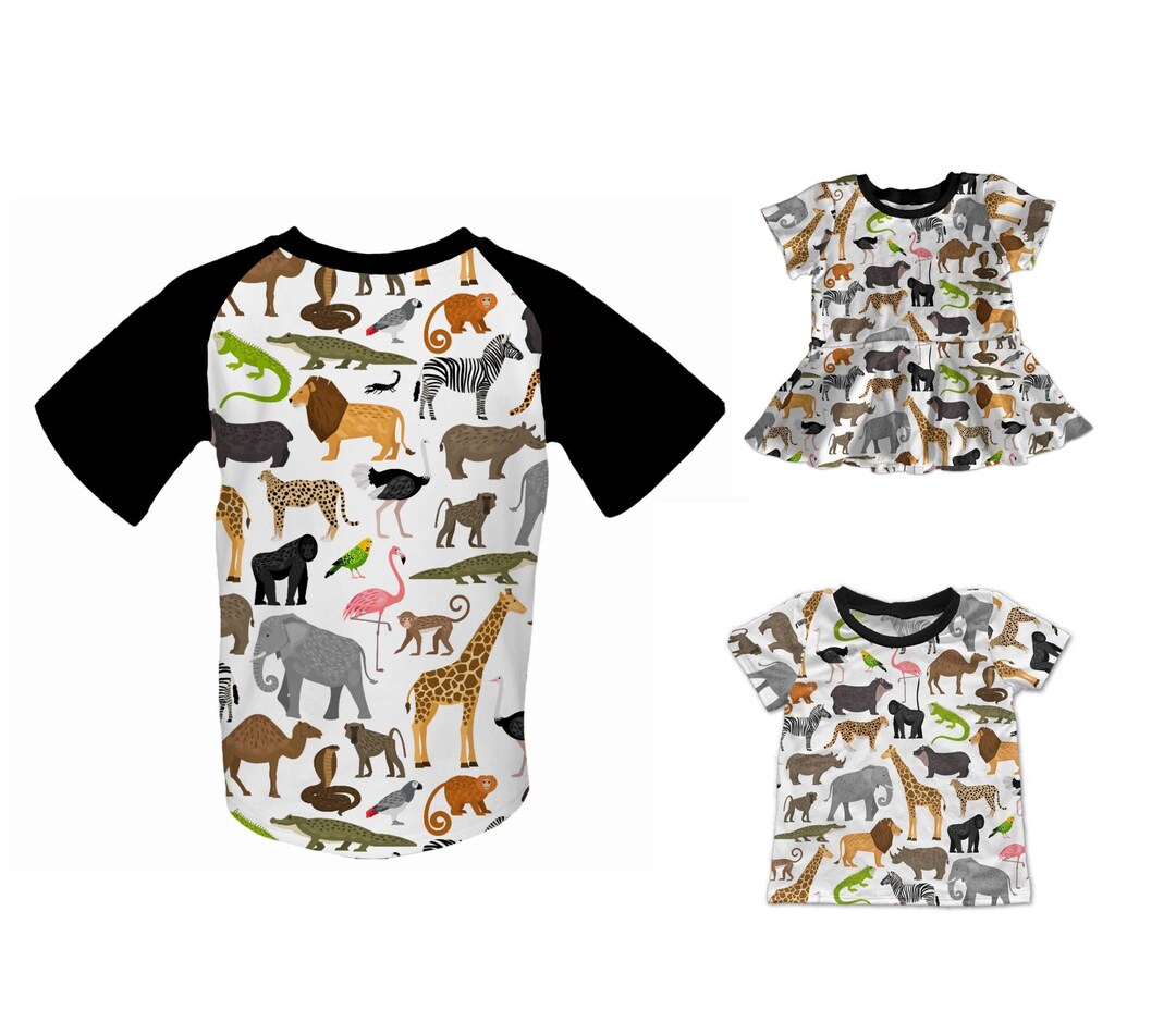 Zoo Shirt Kids, Animal Shirt, Wild One Cake Smash Outfit, Toddler Girl