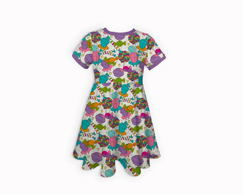 Candy Dress for Girl Two Sweet Birthday Outfit Twirl Dress Etsy