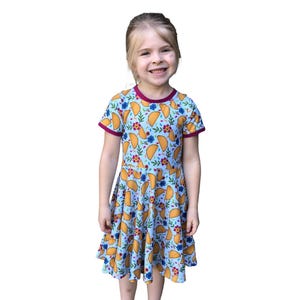 Taco Twosday Dress, Taco Dress, Toddler Girl Peplum Top, Taco Birthday Outfit Girl, Taco Leggings Baby Girl Taco Outfit, Fiesta Cake Smash