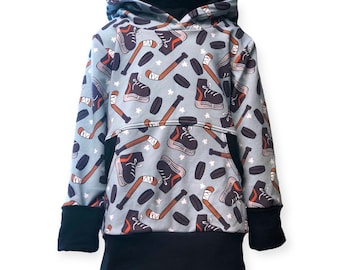 Hockey Hoodie, Christmas Gift for Kids, Hockey Birthday Shirt, Hockey Gifts for Toddler Boy, 7th Birthday Gift for Boys, Hockey Lover, Fall