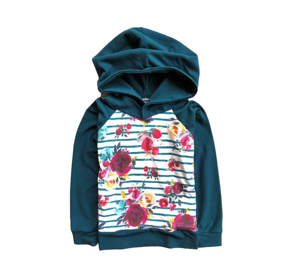 Floral Hoodie for Kids Cute Gift for Girl Toddler Girl Etsy