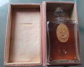 Perfume Houbigant la Rose France circa 1911 with half perfume and its box