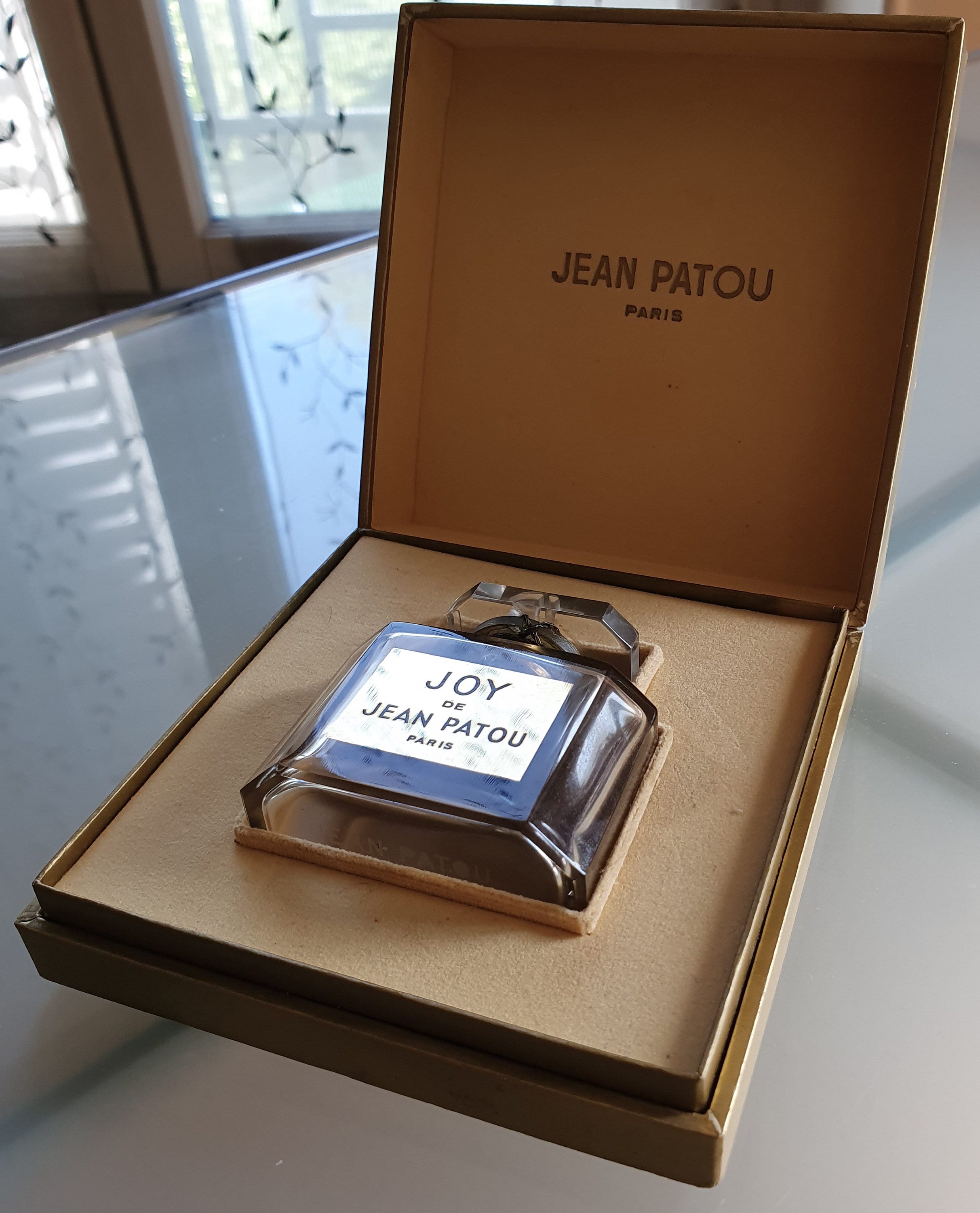 Jean Patou's Joy No 1105 empty bottle Circa 1930 in its box