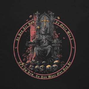 T-shirt Christian Memento Mori / Skeleton King - As You Are Now immagine 10