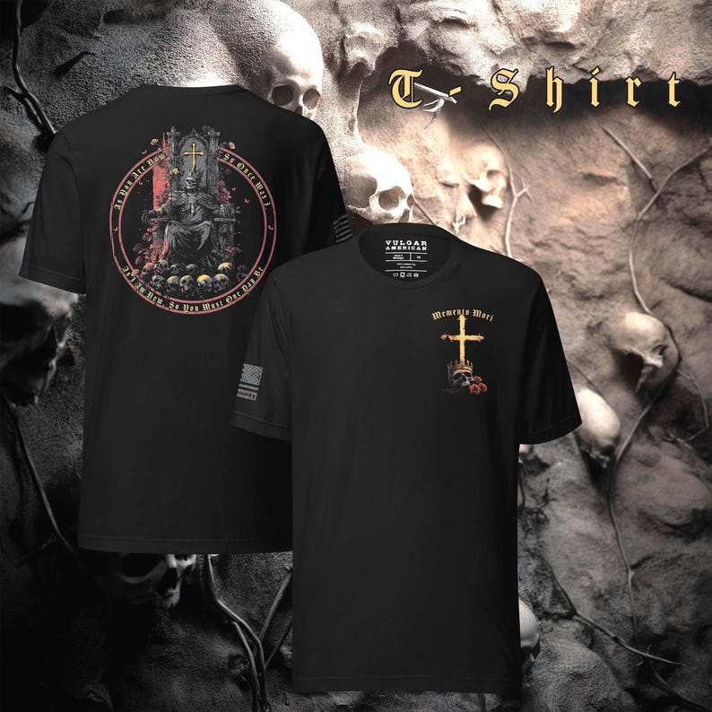 T-shirt Christian Memento Mori / Skeleton King - As You Are Now immagine 4