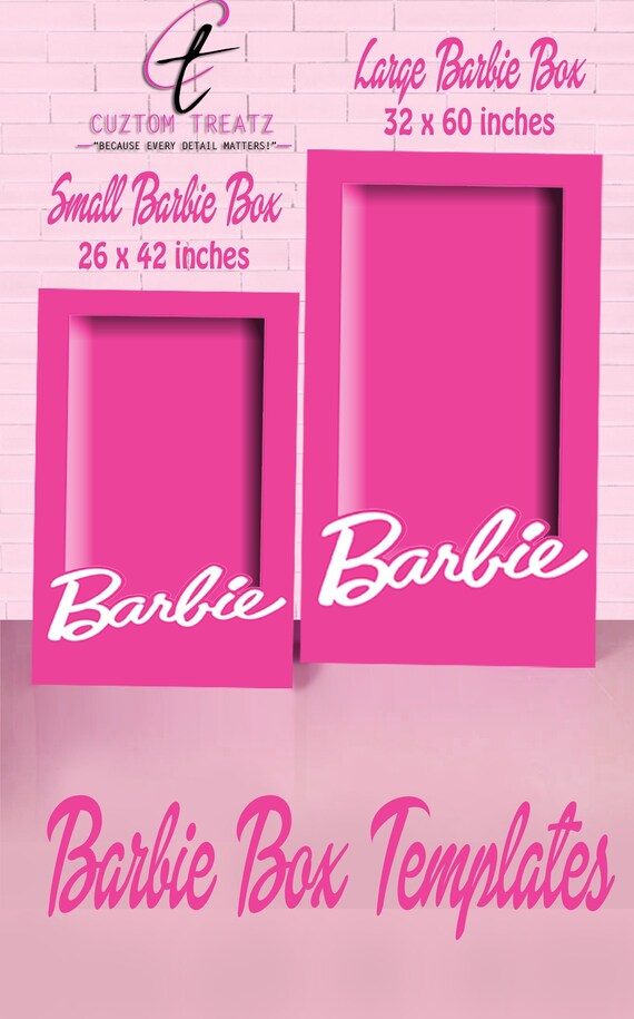 Barbie Photo Box / Niños / Dos tamaños / DIY / Descarga Etsy México
