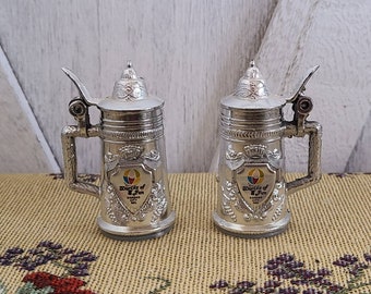 Vintage Beer Stein Salt and Pepper Shakers.