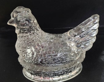 Vintage Hen on a Nest Candy Container.