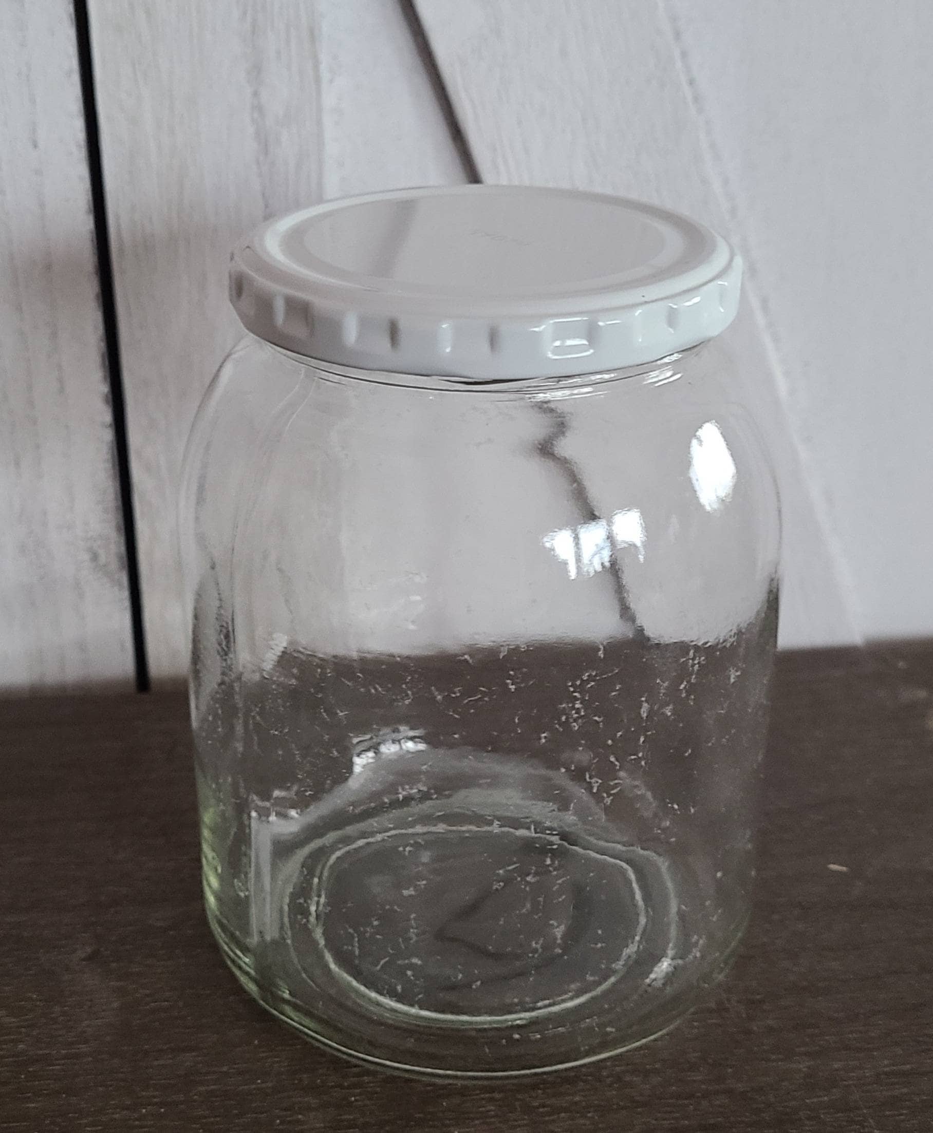 Vtg Miracle Whip Light Salad Dressing Quart Glass Jar with Original Metal  Lid