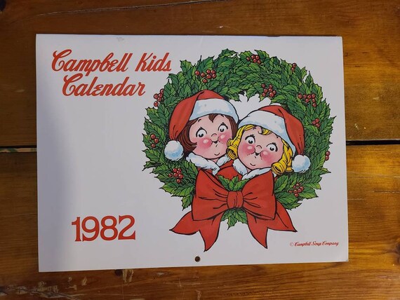 1980, 1982 Campbell Kids Calendars. - Etsy