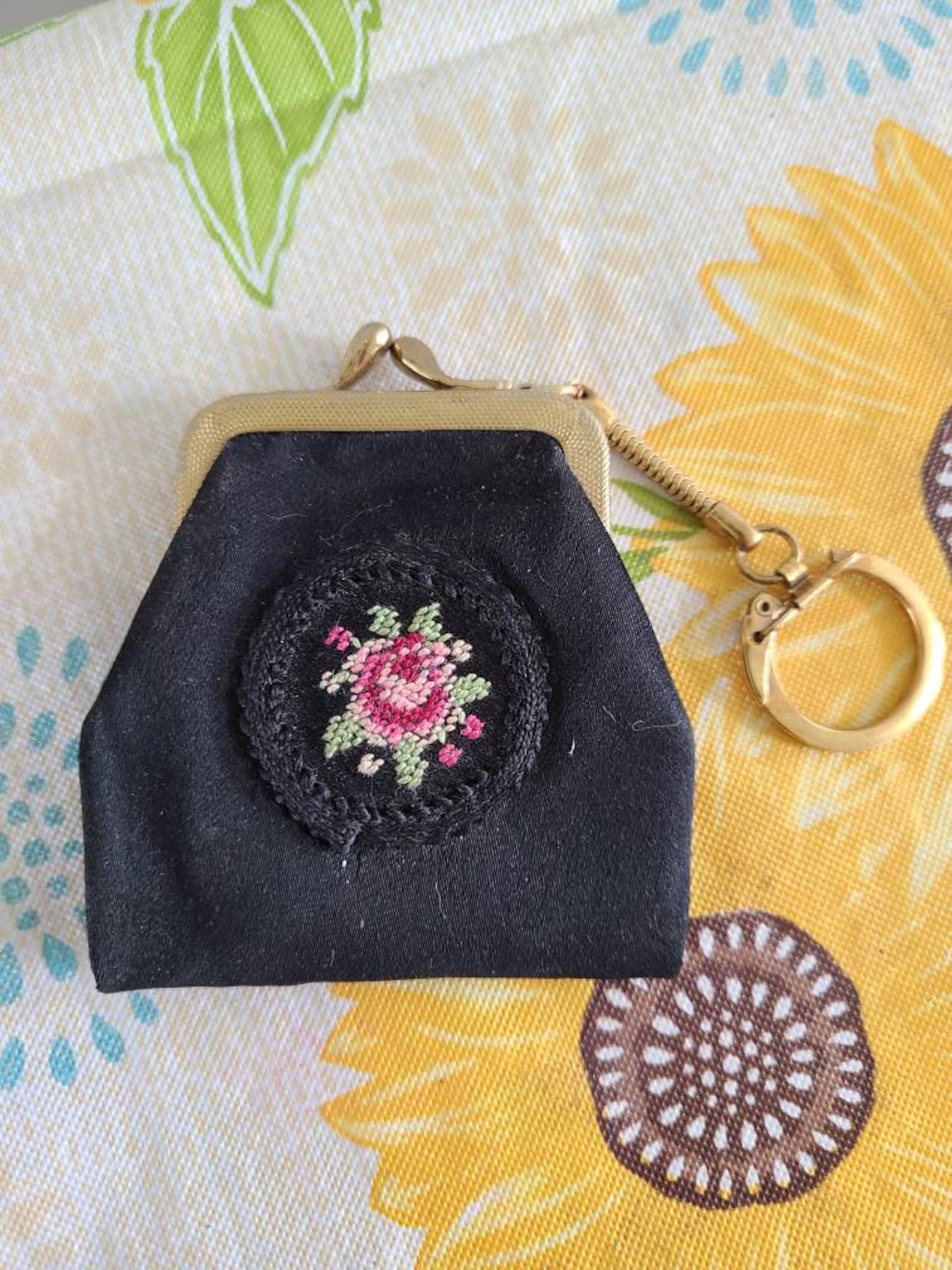Vintage Beaded Coin Purse. Etsy