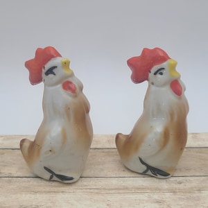 Vintage Chicken Salt and Pepper Shakers