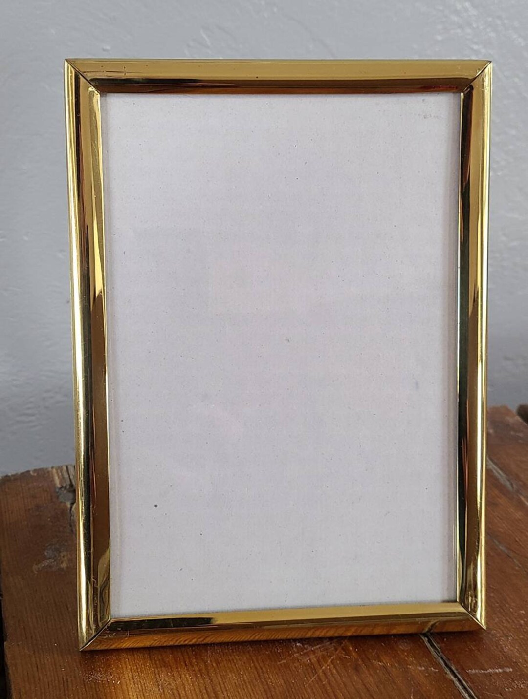 Vintage Metal Gold Colored Picture Frame. Etsy