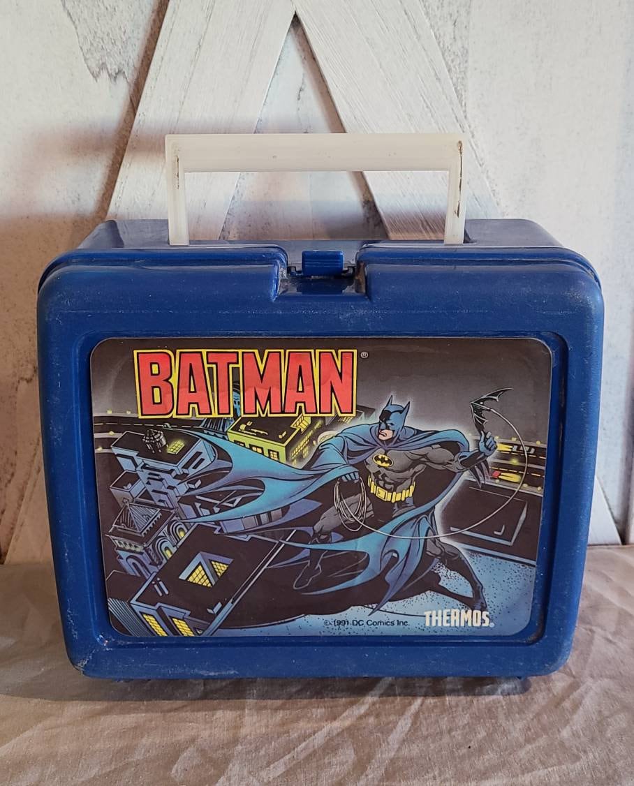 Vintage Lunch Boxes X-Man & Batman/Both Missing Thermos