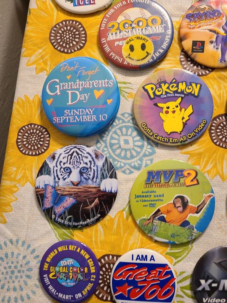 Rare Buttons Pin Lot of 23 Vintage Pins/buttons. - Etsy