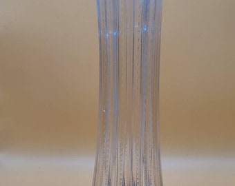 Vintage Fluted Glass Vase