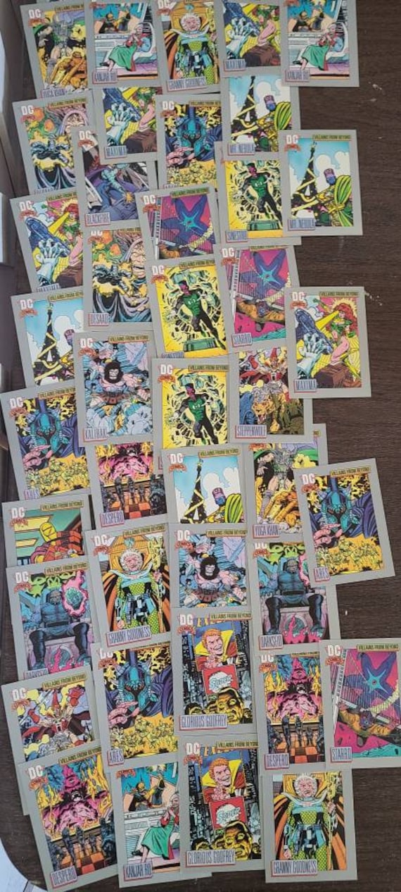 Lot of 45 DC Comics Trading Cards From 1991 - Etsy