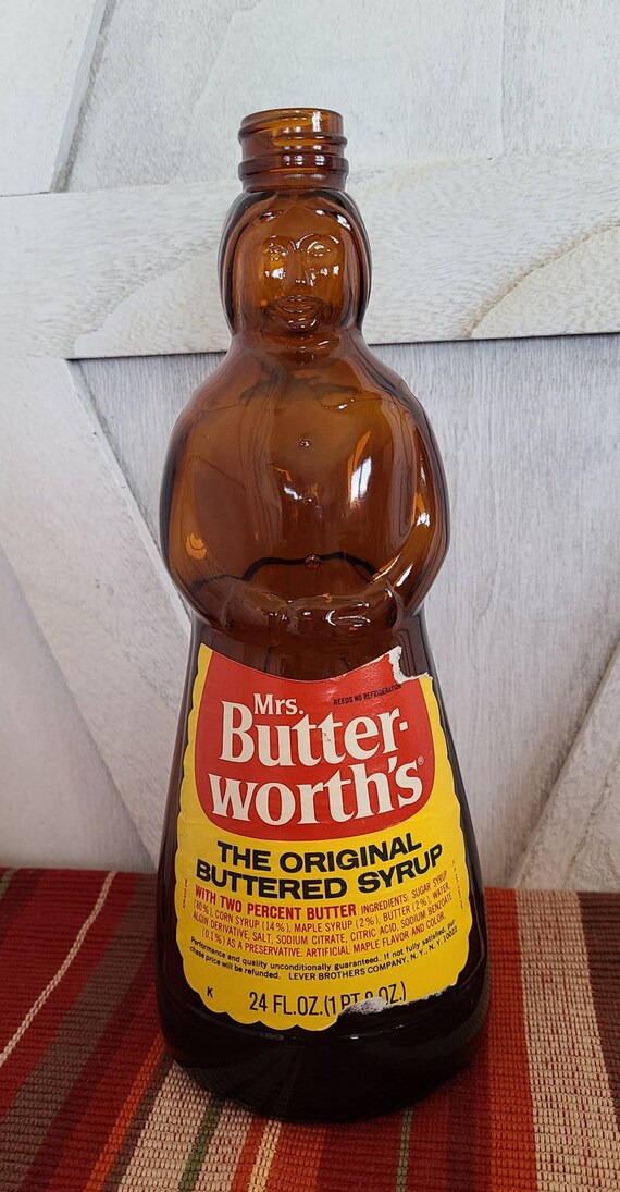 Large Glass Mrs. Butterworth's Syrup Bottle. Etsy