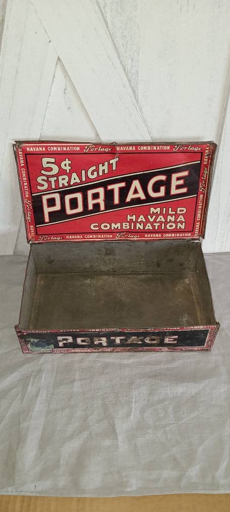 Vintage Portage Cigar Tin