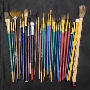 Major Brushes Rigger Paint Brush Set of 4 Sizes 