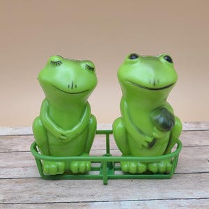 Vintage Frog Salt and Pepper Shakers
