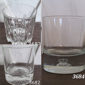 Vintage Crown Royal Cocktail Glasses.