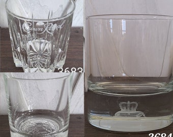 Vintage Crown Royal Cocktail Glasses.