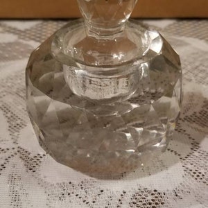 Vintage Cut Glass Perfume Bottle.