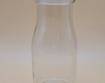 Vintage Glass 1/2 Pint Milk Bottle