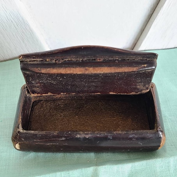 Large Wooden Box With Hinged Lid Etsy