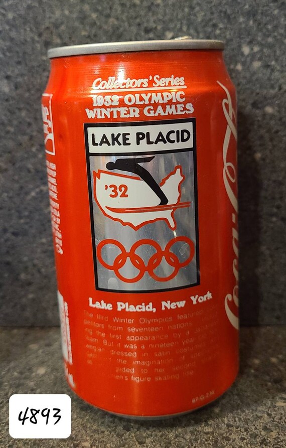 Vintage Empty Olympic Winter Games 12 Oz. Coca Cola Cans 6