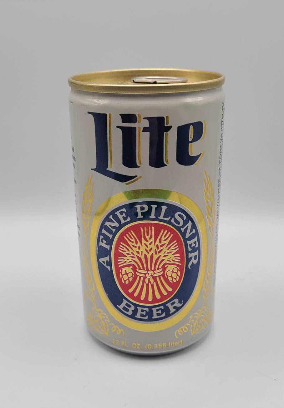 Miller Lite ミニチュア缶 ビンテージスタイル ヒンジボックス Vintage Miller Lite Can - Etsy