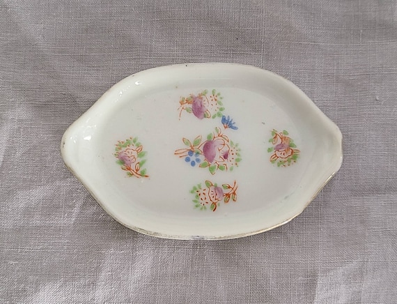  PORCELAIN ミニトレイ Vintage Tiny Porcelain Tray From Occupied Japan - Etsy
