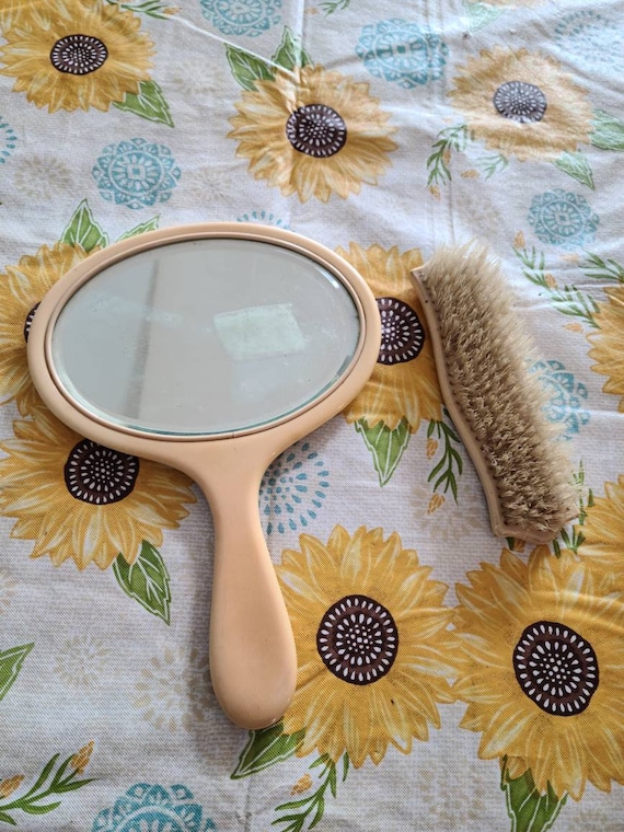 Vintage Bakelite Hand Mirror