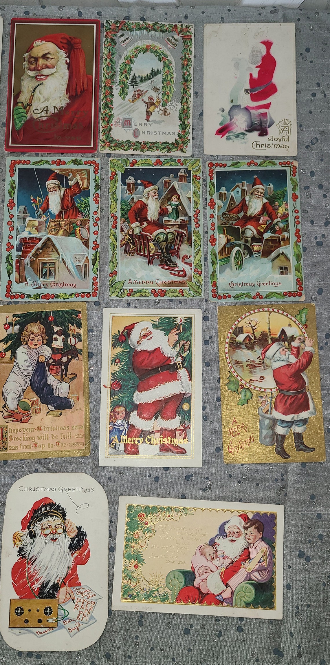 15 Vintage Christmas Post Cards - Etsy