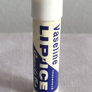Vintage Vaseline Lip Ice Lip Gloss Container.