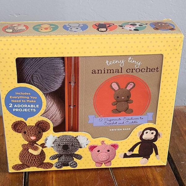 Kristen Rask Teeny Tiny Animal Crochet Kit.