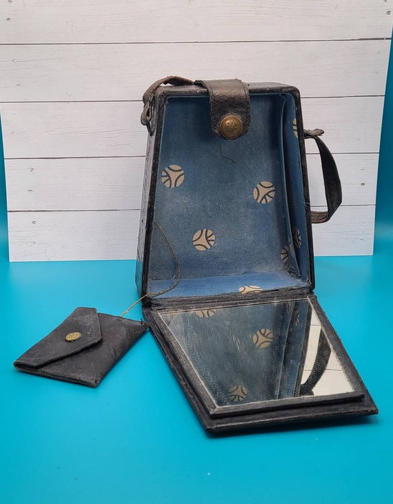Antique Tooled Leather Handbag