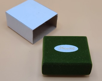 Vintage Green Velvet Box