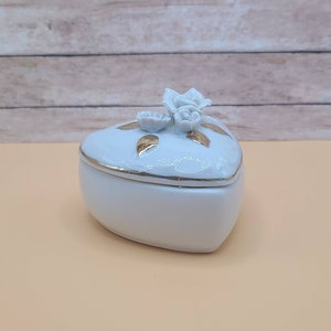 Vintage heart trinket dish