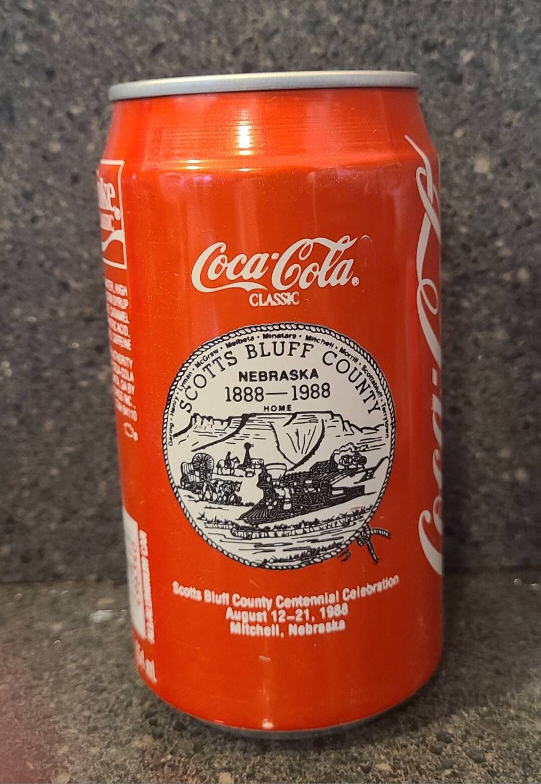 Vintage Scotts Bluff County Nebraska Centennial 1888-1988 Empty 12